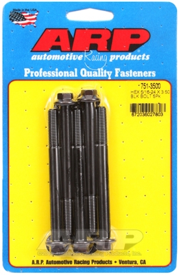 6D182351-2839-4220-3CBB-B829BF65113B "5/16""-24 x 3.500 hex black oxide bolts" (5pcs) - Image 1