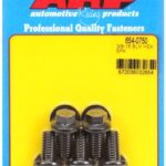 "3/8""-16 x 0.750 hex 7/16 wrenching black oxide bolts"(5pcs