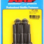 M8 x 1.25 x 45 12pt black oxide bolts (5pcs)