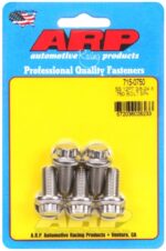 "3/8""-24 x .750 12pt 7/16 wrenching SS bolts" (5pcs)