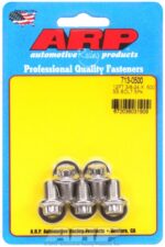 "3/8""-24 x .500 12pt SS bolts" (5pcs) - Image 2
