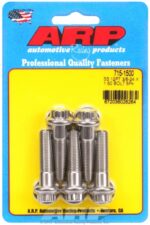 "3/8""-24 x 1.500 12pt 7/16 wrenching SS bolts" (5pcs) - Image 2