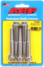"3/8""-24 x 2.500 12pt 7/16 wrenching SS bolts" (5pcs) - Image 2