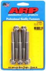 "3/8""-24 x 3.000 12pt 7/16 wrenching SS bolts" (5pcs) - Image 2