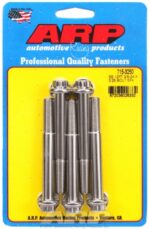 "3/8""-24 x 3.250 12pt 7/16 wrenching SS bolts" (5pcs) - Image 2