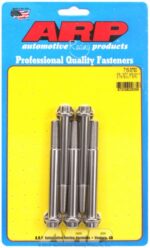 "3/8""-24 x 3.750 12pt 7/16 wrenching SS bolts" (5pcs) - Image 2