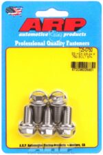 "3/8""-24 x .750 hex 7/16 wrenching SS bolts" (5pcs) - Image 2