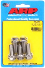 "3/8""-24 x 1.000 hex 7/16 wrenching SS bolts" (5pcs) - Image 2