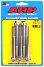 "3/8""-24 x 3.500 hex 7/16 wrenching SS bolts" (5pcs) - Image 2