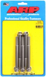 "3/8""-24 x 4.000 hex 7/16 wrenching SS bolts" (5pcs) - Image 2