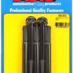 "3/8""-16 x 3.500 hex 7/16 wrenching black oxide bolts"(5pcs