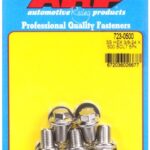 "3/8""-24 x .500 hex SS bolts" (5pcs)