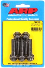 "3/8""-24 x 1.500 12pt 7/16 wrenching black oxide bolts"5pcs - Image 2