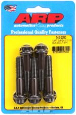 "3/8""-24 x 2.000 12pt 7/16 wrenching black oxide bolts"5pcs - Image 2