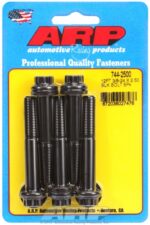 "3/8""-24 x 2.500 12pt 7/16 wrenching black oxide bolts"5pcs - Image 2