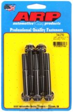 "3/8""-24 x 2.750 12pt 7/16 wrenching black oxide bolts"5pcs - Image 2