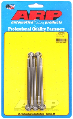74D06D14-1629-FE4A-A3FB-0B3FDD0543B9 M6 x 1.00 x 100 hex SS bolts (5pcs) - Image 1
