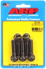 "3/8""-24 x 1.500 hex black oxide bolts" (5pcs) - Image 2