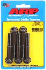 "3/8""-24 x 2.250 hex black oxide bolts" (5pcs) - Image 2