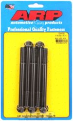 "7/16""-20 x 4.750 hex black oxide bolts" (5pcs) - Image 2