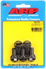 "3/8""-24 x .750 hex 7/16 wrenching black oxide bolts" 5pcs - Image 2