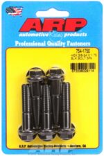 "3/8""-24 x 1.750 hex 7/16 wrenching black oxide bolts" 5pcs - Image 2