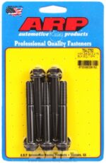 "3/8""-24 x 2.750 hex 7/16 wrenching black oxide bolts" 5pcs - Image 2