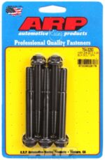 "3/8""-24 x 3.250 hex 7/16 wrenching black oxide bolts" 5pcs - Image 2