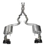 Corsa Cat-Back 3.0" Dual Rear Twin 4.0" Mustang 5.0 15-17