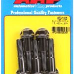 M10 x 1.50 x 45 hex black oxide bolts (5pcs)