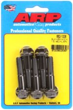 M10 x 1.50 x 45 hex black oxide bolts (5pcs)