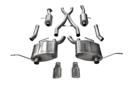 Corsa Cat-Back 2.5" Dual Rear Single 4.5" Cherokee 5.7 11-21