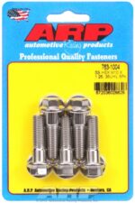 M10 x 1.25 x 35 hex SS bolts (5pcs) - Image 2