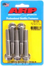 M10 x 1.25 x 60 hex SS bolts (5pcs) - Image 2