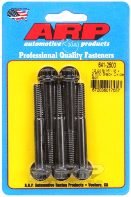7652A080-FB47-BF66-E4D3-39D9CD4F1C55 "5/16""-18 x 2.500 12pt black oxide bolts" (5pcs) - Image 1