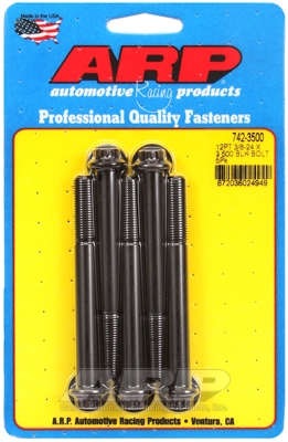 772075EA-F463-C073-7BC0-75271A5AD0F2 "3/8""-24 x 3.500 12pt black oxide bolts" (5pcs) - Image 1