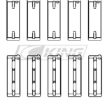 King Main Bearing Shell MITSUBISHI 4B11T EVO X, 2007->