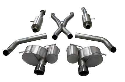 Corsa Cat-Back 2.75" Dual Rear Single 4.5" Cherokee 6.4