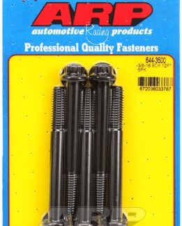 "3/8""-16 x 3.500 12pt 7/16 wrenching black oxide bolts"5pcs