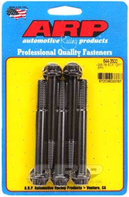 78DA8EDA-3AA2-495A-26F9-41A1509ED43E "3/8""-16 x 3.500 12pt 7/16 wrenching black oxide bolts"5pcs - Image 1