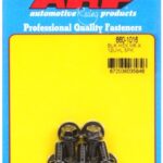 M6 x 1.00 x 12 hex black oxide bolts (5pcs)