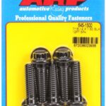 "7/16""-14 X 1.500 12pt 1/2 wrenching black oxide bolts"5pcs