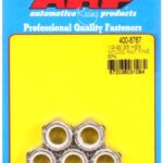 "1/2""-20 SS fine nyloc hex nut kit" (5pcs)