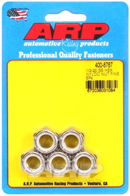 7CE51531-0E98-2EFB-698E-EF15E40D46E8 "1/2""-20 SS fine nyloc hex nut kit" (5pcs) - Image 1