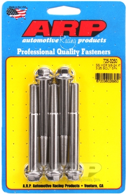 7E3ADF30-40D0-0331-45DB-F2CA32385982 "3/8""-24 x 3.250 hex 7/16 wrenching SS bolts" (5pcs) - Image 1