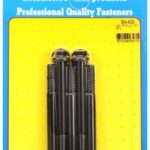 "3/8""-16 x 4.000 hex 7/16 wrenching black oxide bolts"(5pcs