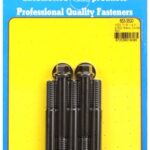 "7/16""-14 X 3.500 hex black oxide bolts" (5pcs)