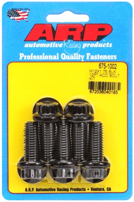 8096F17F-3A3B-A05D-0176-F445A2A980F1 ARP Bolt Kit M12 X 1.75 X 30 Black Oxide 12PT - Image 1