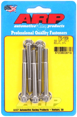 80FA8BAA-A978-9582-B097-EECBA0ECB7BB M6 x 1.00 x 60 12pt SS bolts (5pcs) - Image 1