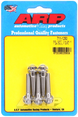 819E8878-FBF5-4960-E690-E4B3F07A09BF "1/4""-28 x 1.250 12pt SS bolts" (5pcs) - Image 1
